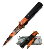 Kişiye Özel İsimli İsim Baskılı Columbia Turuncu Çakı FST-5001 22 CM (Çok Renkli)