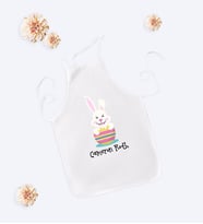 BK Gift Kişiye Özel Paskalya Bayramı Beyaz Çocuk Mutfak Önlüğü-3
