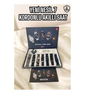 Mey İthalat® Yeni Nesil Akıllı Saat 2024 Model Uyku ve Sağlık Takibi Bluetooth Bağlantılı