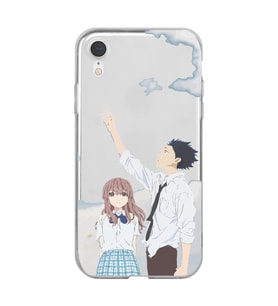 Iphone XR Uyumlu A Silent Voice Tasarımlı Şeffaf Telefon Kılıfı