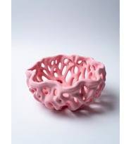 MYCRAFT3D Organik Delikli Dekoratif Kase Modern Şık Hafif Dayanıklı Ev Dekoru 20x9 cm