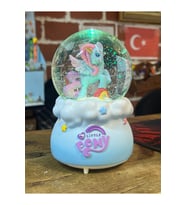 Mega Boy Kar Küresi Unicorn Full Otomatik Kar Püskürtmeli Işıklı Müzikli