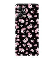 Xiaomi Poco X5 5g Kılıf Resimli Desenli Baskılı Silikon Unicorn Flowers 1406