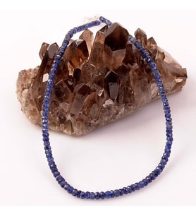 Safir Taşı Gümüş Kolye - 3 mm