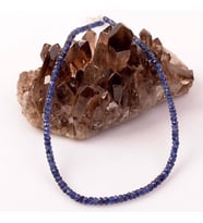 Safir Taşı Gümüş Kolye - 3 mm