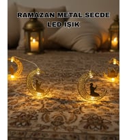 Ramazan Ay Işığı Secde Eden Adam Silüetli LED Peri Işığı