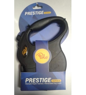 Polo Prestige Flexi Siyah Otomatik Köpek Tasma M 5M/20Kg