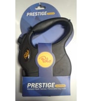 Polo Prestige Flexi Siyah Otomatik Köpek Tasma M 5M/20Kg