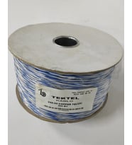 TEKTEL (TELTEKS) TELEFON CAMPER TELİ KABLOSU MAVİ-BEYAZ  2X0.60mm 500 METRE