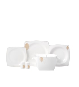 Korkmaz Bone Selection 60 Parça Kare Yemek Takımı A8456