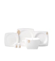 Korkmaz Bone Selection 60 Parça Kare Yemek Takımı A8456