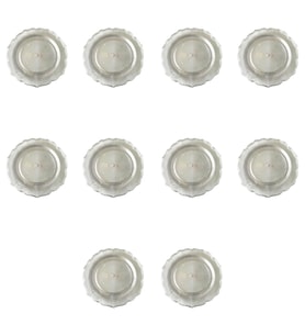 Plastik Sert Mika Şeffaf Tabak - Parti Sunum Yemek Tabağı - Yuvarlak - 26 Cm. - 6 Adetlik 10 Paket