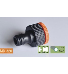 Medalyan MD320 Hortum Bağlantı 1/2 - 3/4 Musluk Adaptörü