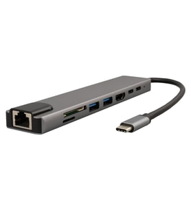 Ayt Raca RC-29630 Type-C 8 İn1 HDMI Çok Fonksiyonlu USB 3.0 Dock Station Macbook PC Playstation Xbox