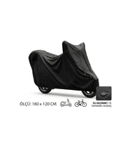 Su ve Toz Geçirmez Motosiklet ve Scooter Koruma Brandası 180x120 cm