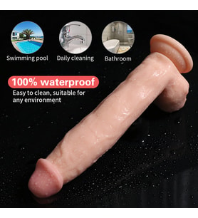 Pretty Love 30 CM Kalın Realistik Dildo Vantuzlu Dev Büyük Penis