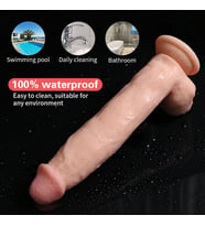 Pretty Love 30 CM Kalın Realistik Dildo Vantuzlu Dev Büyük Penis
