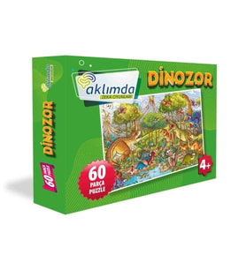 60 Parça Puzzle Dinozor