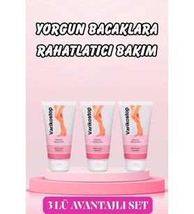 Varikostop Cream Bacak Onarım Bakım 50 ml x 3 Adet