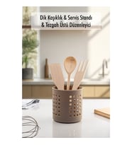 Vizon Silindir Dik Kaşıklık & Tezgah Üstü Düzenleyici & Servis Standı