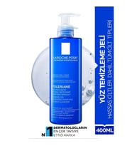 La Roche-Posay Toleriane Hassas Ciltler Dahil Tüm Ciltler İçin Temizleme Jeli 400 ml (Beyaz)