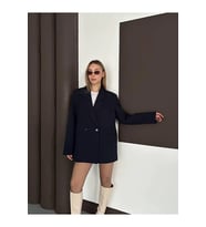Kadın Lacivert Basic Blazer Ceket