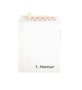 Asil Doğan Torba Zarf Extra Silikonlu 30x40 Cm 110 Gram Beyaz (250 Li Paket)