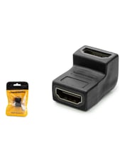 Hadron HDX1269 HDMI (F) - HDMI (F) L Tipi Ek Adaptörü - Siyah