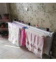 Kurufer Petek Üstü Çamaşır Kurutmalık 60 Cm 5 Telli Kalorifer Kurutma Askısı Çamaşırlık