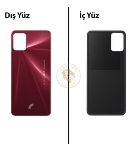 Reeder S19 Max Bordo Arka Kapak Arka Cam Batarya Kapağı Lazer Kesim Kapak Pil Kapağı Back Cover