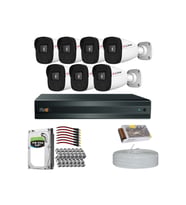 RİVO Dcam 7 Kameralı 40 Metre Gece Görüşlü Set 1TB 7/24 Hdd