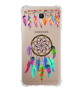 PrintiFy Samsung Galaxy J7 Prime 2 Uyumlu Nazar Boncuğu 6 Baskılı Şeffaf Köşe Korumalı Antişok Kılıf