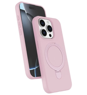 Newface Apple iPhone 14 Pro Max Regal Magsafe Standlı Kapak - Açık Pembe