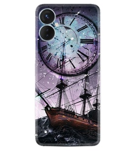 Tecno Spark 9T Kılıf Silikon Desen Özel Seri Time 1749