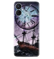 Tecno Spark 9T Kılıf Silikon Desen Özel Seri Time 1749