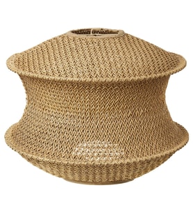 Sarkıt Lamba Abajur Başlığı, Natürel, 45 cm