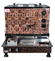 Anka Pro Plus Otomatik Çay Kazanı, 2 Demlikli, 20 Litre, Bakır, Elektrikli,Tüplü