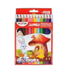Kuruboya Jumbo 12 Renk Tam Boy Üçgen