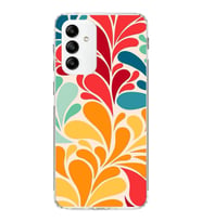 PrintiFy Samsung Galaxy A04s ile Uyumlu 1mm Slim Fit Retro Colors 5 Baskılı Şeffaf  Kılıf