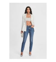 Kadın Düz Kesim Slim Fit %100 Pamuk Mavi Jean Pantolon