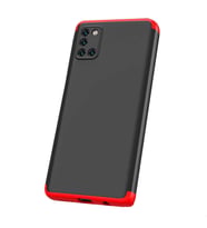 Samsung Galaxy A31 Uyumlu Kılıf Zore Ays Kapak (Siyah-Gri)