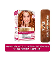 L'Oréal Paris 7.43 Sultan Bakırı Krem Saç Boyası Amonyaklı Uzun Süre Kalıcı Canlı Renkler