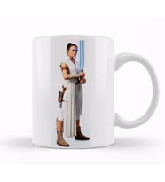 Star Wars Rey Galaxy Silhouette Cut Out Kupa Bardak Porselen