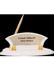 ODAK KUPA - Ahşap ve Cam Masa İsimlikleri - YZ-007 A - 10 cm