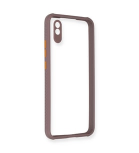 Xiaomi Redmi 9a Kılıf Miami Şeffaf Silikon - Açık Mor