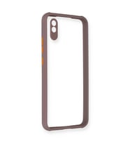 Xiaomi Redmi 9a Kılıf Miami Şeffaf Silikon - Açık Mor