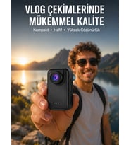 Vlog, Seyahat Ve Günlük Video Çekimleri İçin Mini Kamera Yeni Nesil
