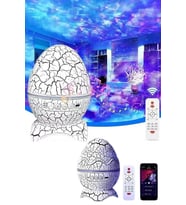 Bluetooth Hoparlör Dinozor Yumurtası Gece Masa Lambası Projektör