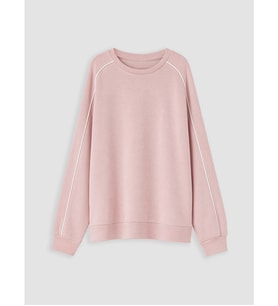 LCW Kids Pembe Kız Çocuk Soft Touch Sweatshirt