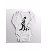 Unisex Bebek Beyaz Resimli Zıbını Body